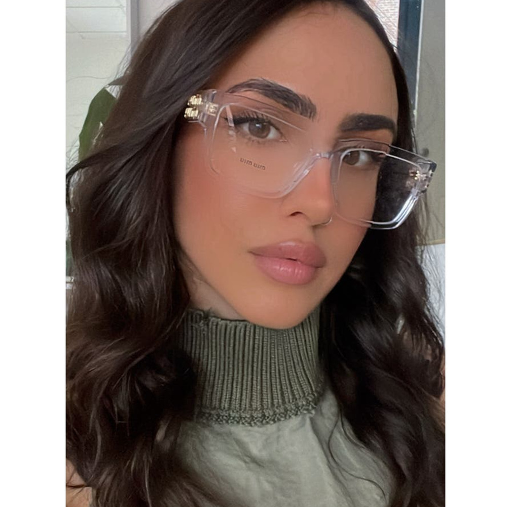 NEW Miu Miu MU02XV Clear Gold Eyeglasses Frames